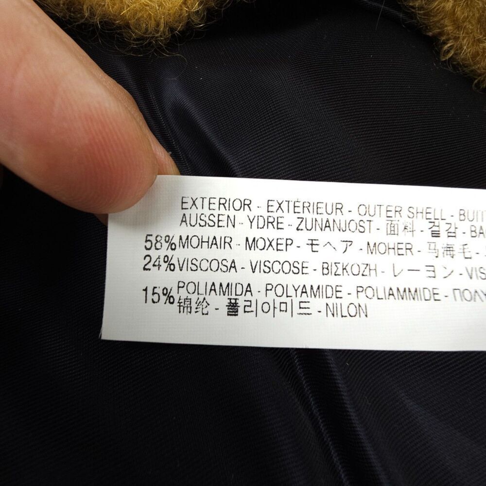 NEW Zara Wool Mohair Cape Coat Draped Poncho Jacket Camel Minimal French Girl - Picture 7 of 8